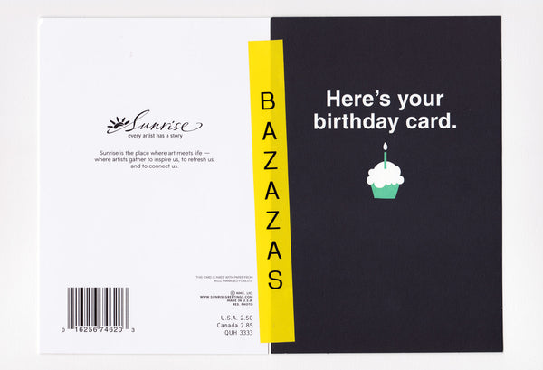 greetings: here's your birthday card